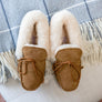 KELLY Womens Sheepskin Moccasin Slippers